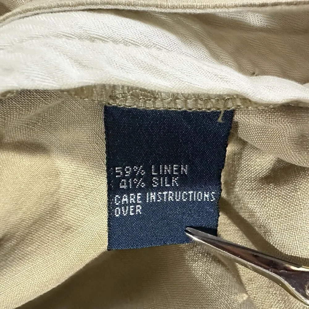Polo Ralph Lauren Linen Silk Blend Pants Mens 48B Big Preppy Coastal Trouser*